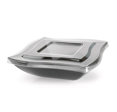 Lid for 64 oz. Wave-trends Square Serving Bowl (48/CS) - Paper Supplies Plus