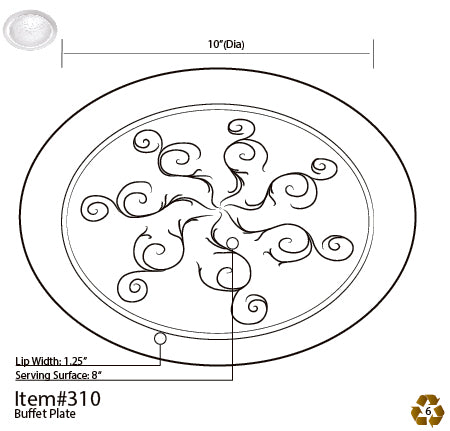 10" PLATES (Savi Serve Collection): 240/CS - Paper Supplies Plus