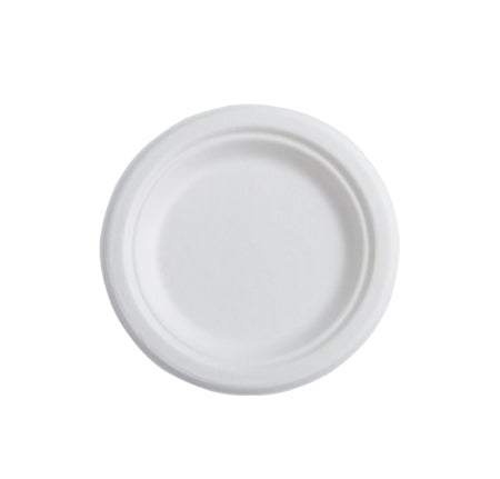 7" ROUND COMPOSTABLE PLATE (1000/CS) - Paper Supplies Plus
