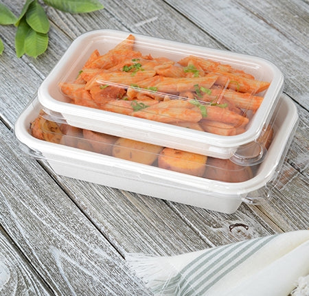 8.5" X 5.5" FLAT LID FOR 24/32 OZ. RECTANGLE BOWLS (300 PER CASE)