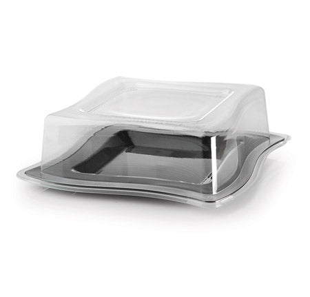 Dome Lid for the 9.5" Wave-trends Square Plate (120/CS) - Paper Supplies Plus