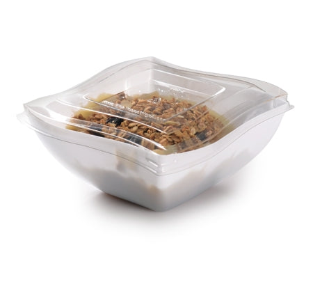Dome Lid for the 16oz Wave-trends Square Bowl (100/CS) - Paper Supplies Plus