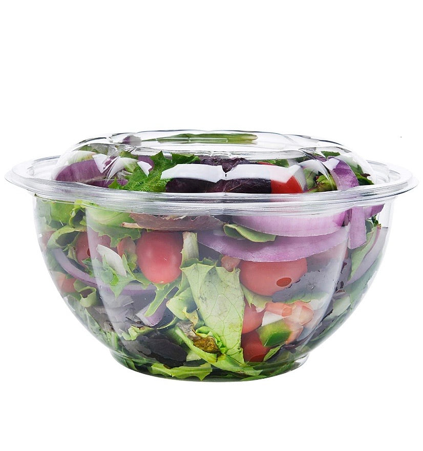 16 oz. Salad Bowl-200/CS (Black, Clear, & Green)
