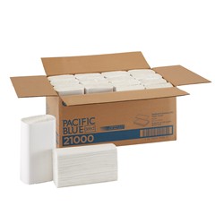 Pacific Blue Select™ M-Fold Premium 2-Ply Paper Towel, White (2000/CS) - Paper Supplies Plus