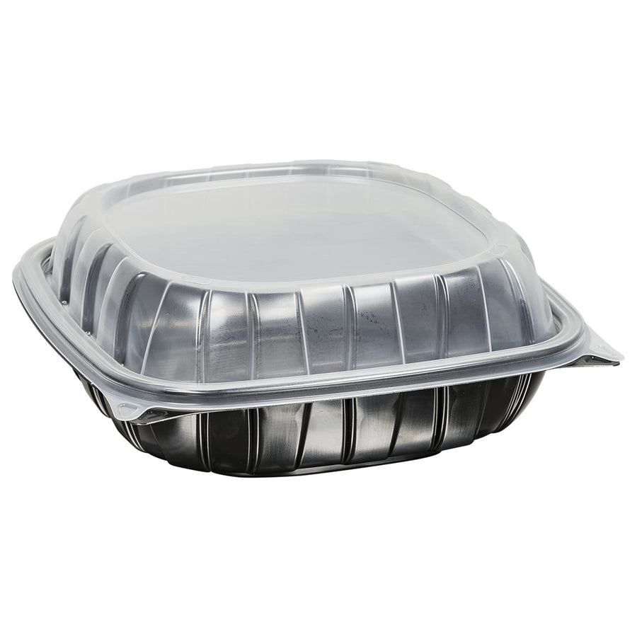 8" Rigid Microwavable Carry Out Container (138 Per Case)
