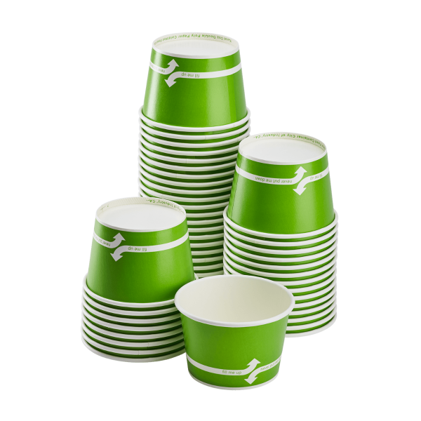 Karat 16oz Food Containers - Green (112mm) - 1,000 ct