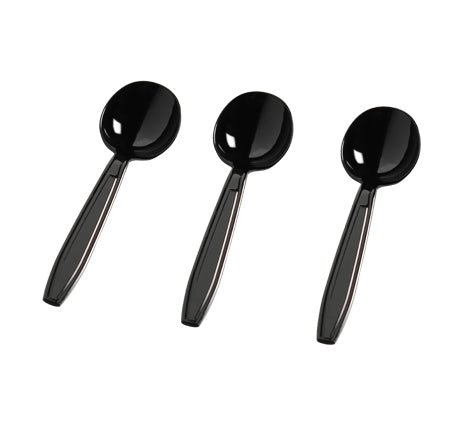 Extra Heavy Weight Soup Spoon (White, Black, Clear, & Bone) (1000/CS) - Paper Supplies Plus
