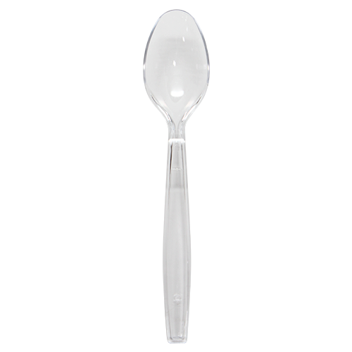 Plastic Heavy Weight Tea Spoon(Polystyrene) - Clear - 1,000 Tea Spoons