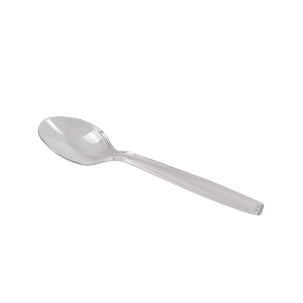 Plastic Cup- Clear Oval Mini Cup Lid Spoon