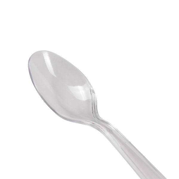 Heavy Weight Clear Plastic Teaspoons — Disposable Cutlery | 1000/Case