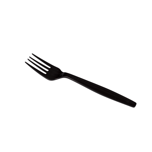 Plastic Heavy Weight Fork (Polypropylene) - Black- 1,000 Forks