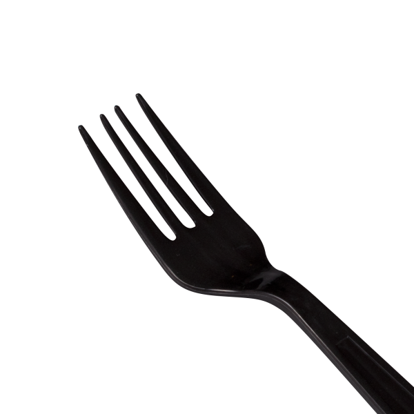 Plastic Heavy Weight Fork (Polypropylene) - Black- 1,000 Forks