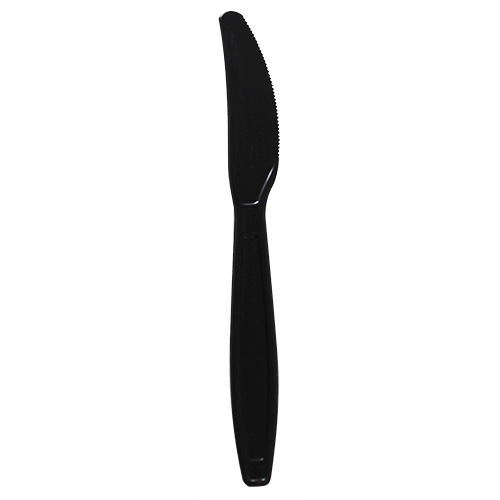 Plastic Heavy Weight Black Knife - 1,000 Knives