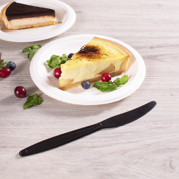 Plastic Heavy Weight Black Knife - 1,000 Knives
