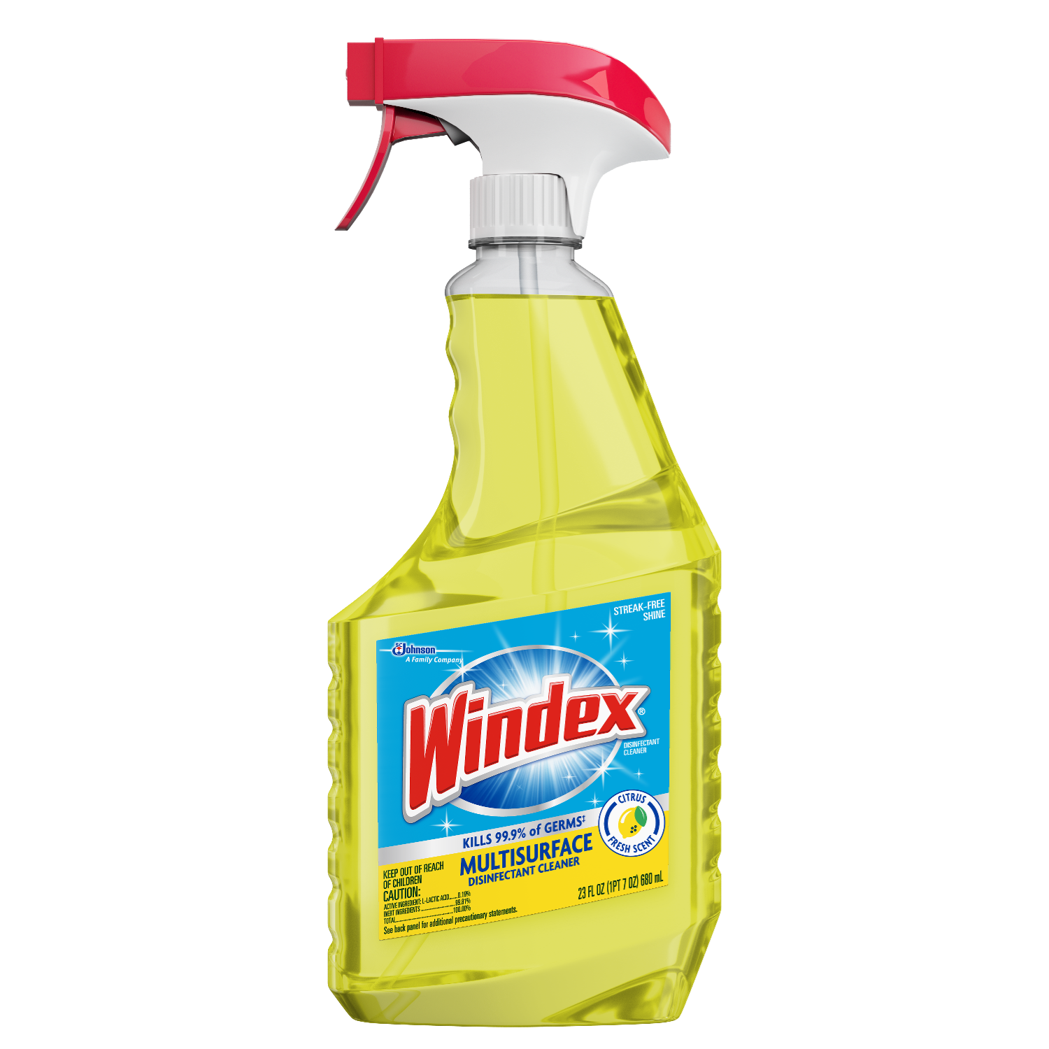 WINDEX MULTI-SURFACE DISINFECTANT TRIGGER 32-OZ (8 Bottles Per Case)