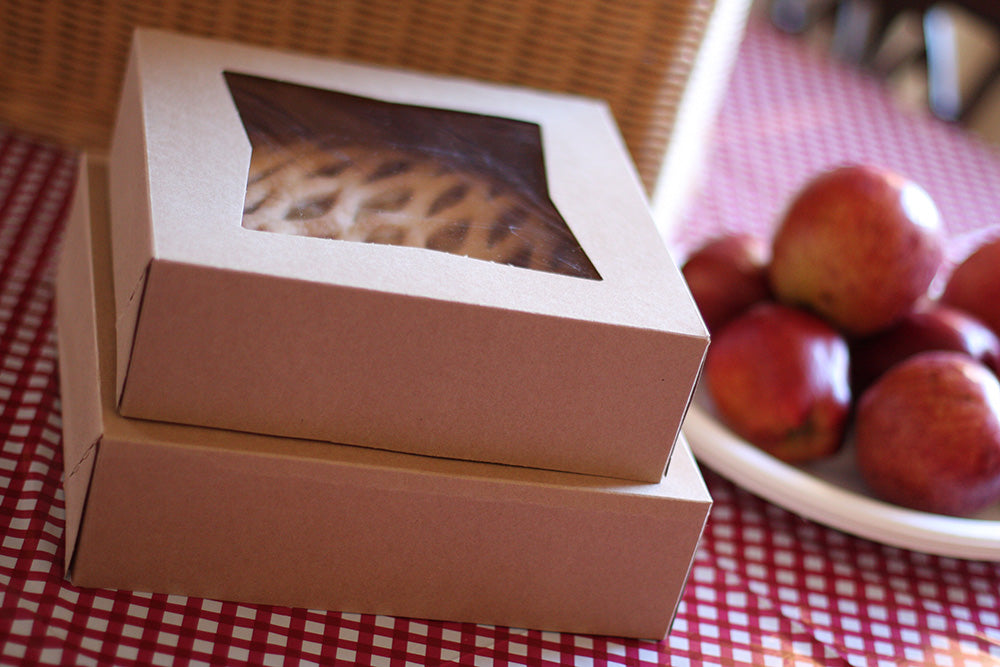 Southern Champion Tray 24133K KRAFT Paperboard Window Bakery Box, 9" Length x 9" Width x 2-1/2" Height (Case of 200)
