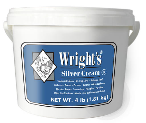 Wright's Silver Polishing Cream, 3-in-1, All-Purpose, Remove Tarnish,  Clean, Shine and Protect All Silver, Pewter, Stainless Steel, Porcelain,  Auto Chrome, 8 Oz : Health & Household 