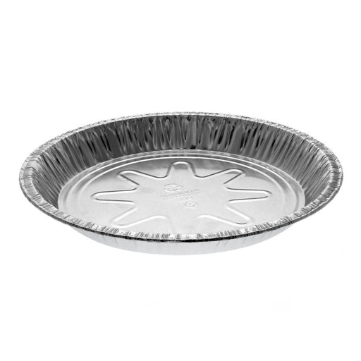 9" Aluminum Medium Pie Plate, Silver, 400 Ct. (Pactiv Y20940)